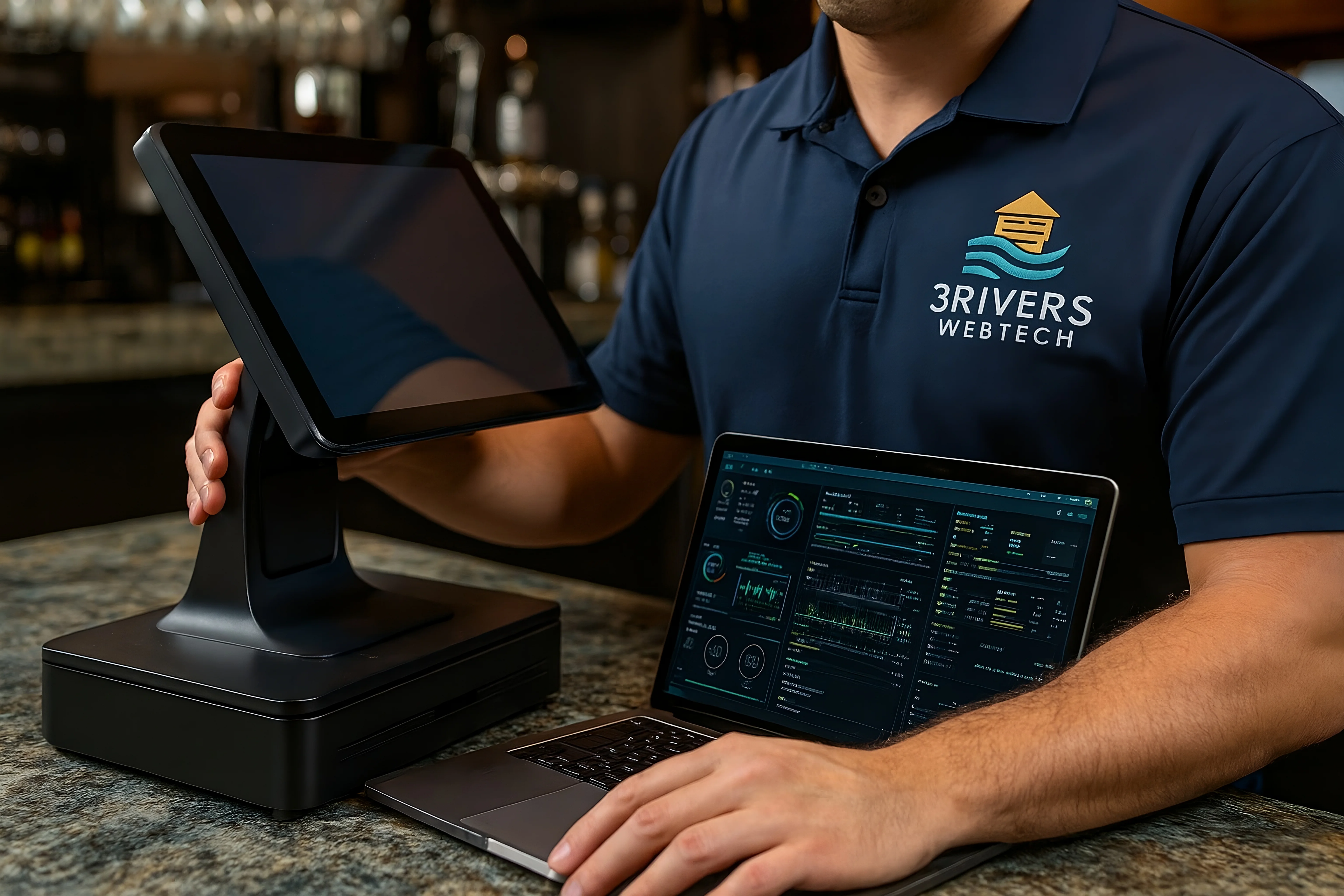 Fort Wayne restaurant technology solutions - custom POS systems, commercial WiFi networks, and professional website design for restaurants, cafes, and food service businesses
